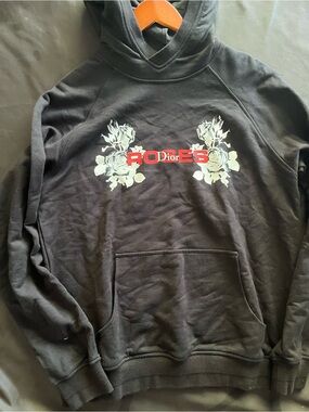 Dior Black Pullover Hoodie with Embossed Neck Tag
